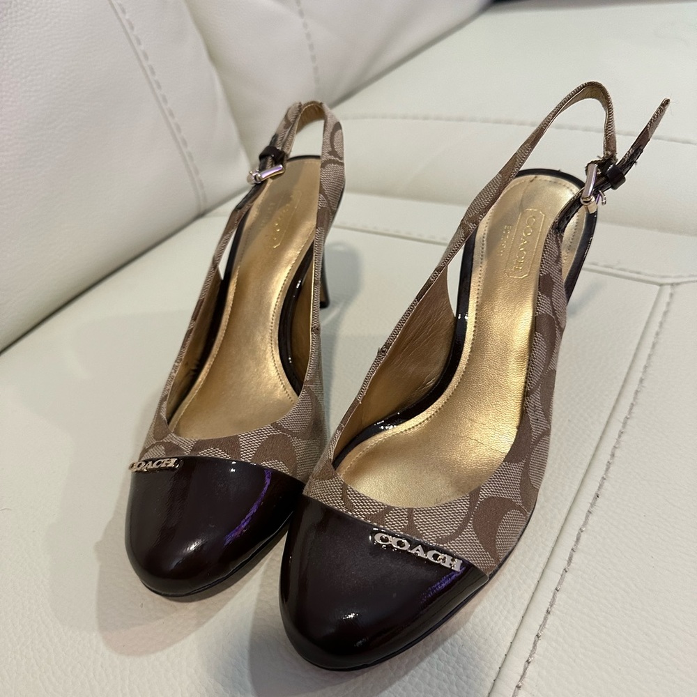 Coach slingback sz 7